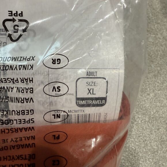 Back to the Future Costume Adult Marty McFly Outfit Time Traveller Mens XL New - Picture 4 of 6